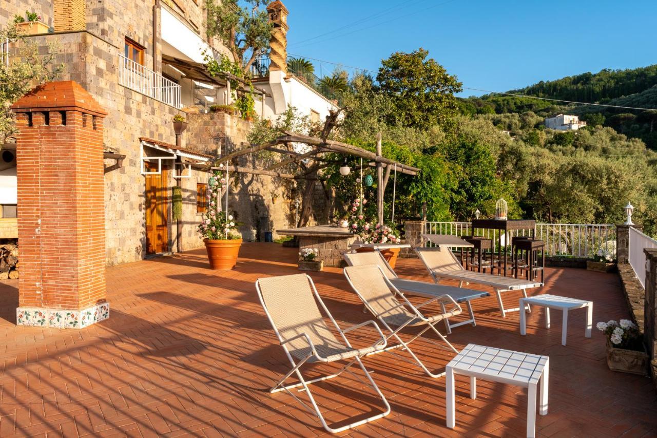 Villa Carolina Sorrento Private Heated Pool And Sea View Екстериор снимка