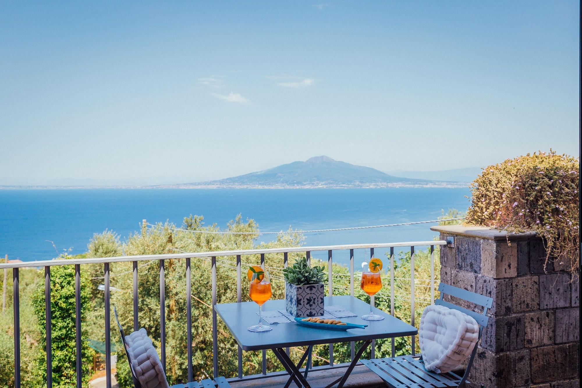 Villa Carolina Sorrento Private Heated Pool And Sea View Екстериор снимка