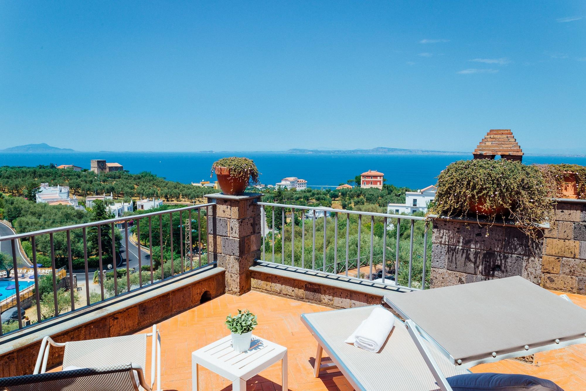 Villa Carolina Sorrento Private Heated Pool And Sea View Екстериор снимка