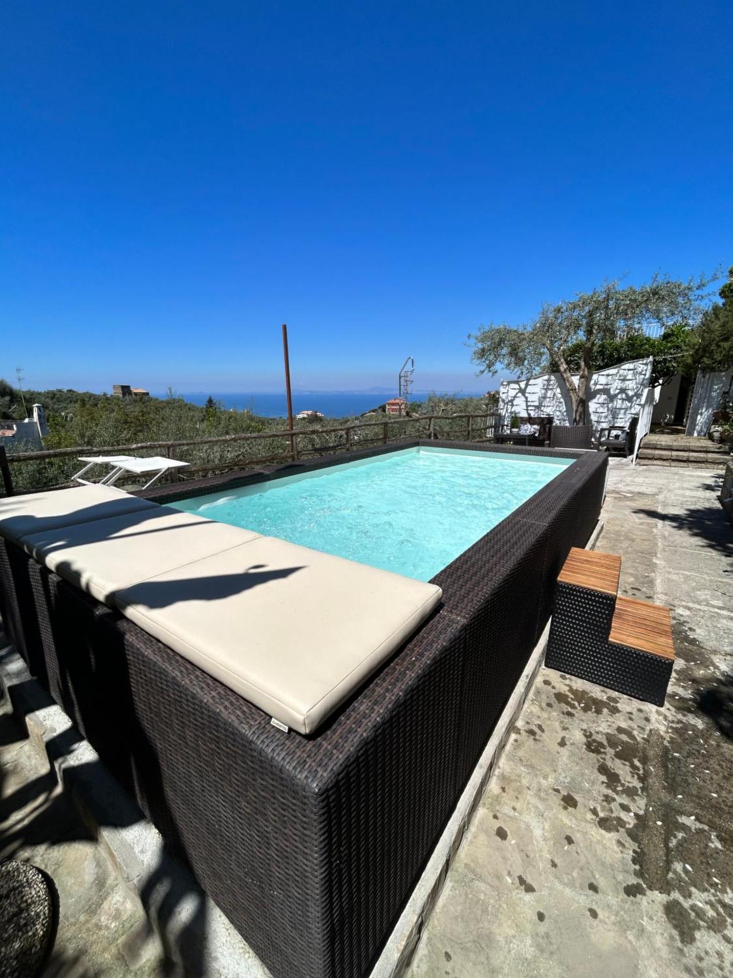 Villa Carolina Sorrento Private Heated Pool And Sea View Екстериор снимка